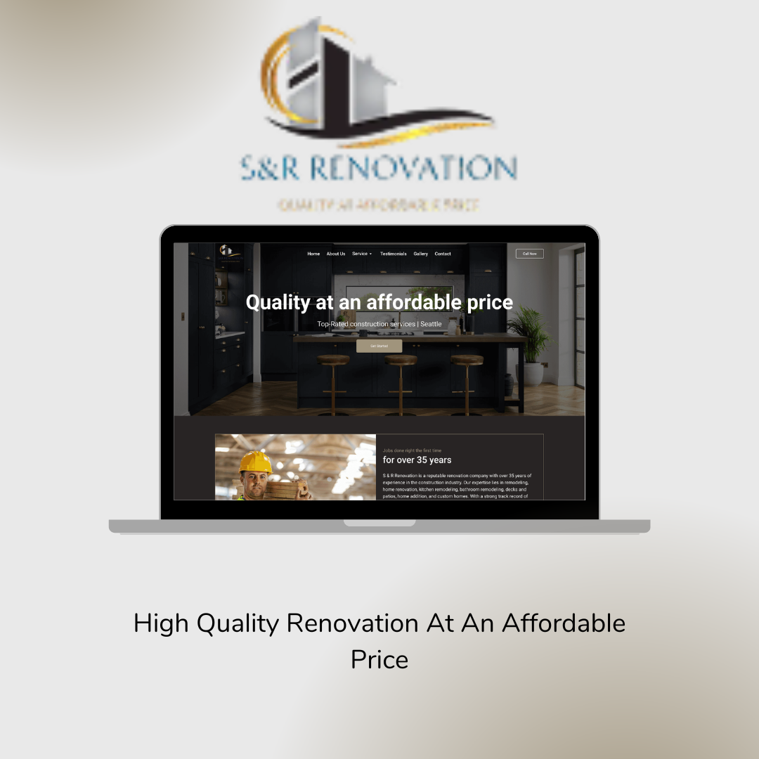 S&R Renovation & Construction – Business Website